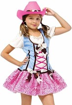 Fun World Girls&#39; Rodeo Sweetie Costume Multicoloured Medium - $158.09