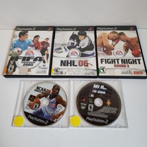 Playstation 2 Games Lot Not Tested Mlb 07 Ncaa 06 Fifa 2005 Nhl 06 Fight Night - £7.60 GBP