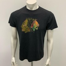 Chicago Blackhawks Tee Men&#39;s Medium Cotton Black Graphic Hockey NHL T Shirt - €6,84 EUR