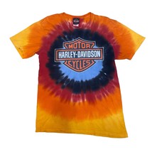 Harley-Davidson Motorcycles Mancuso Houston, Texas Tie Dye Graphic T-Shirt - £32.75 GBP