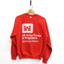 Vintage Army Corps of Engineers Savannah District Sweatshirt Large - £25.44 GBP