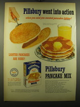 1950 Pillsbury Pancake Mix Ad - Pillsbury went into action - £14.55 GBP