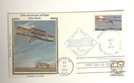 75th Anniversary of Flight Kitty Hawk Cenepex Station Mail Cover 1978 - £7.80 GBP