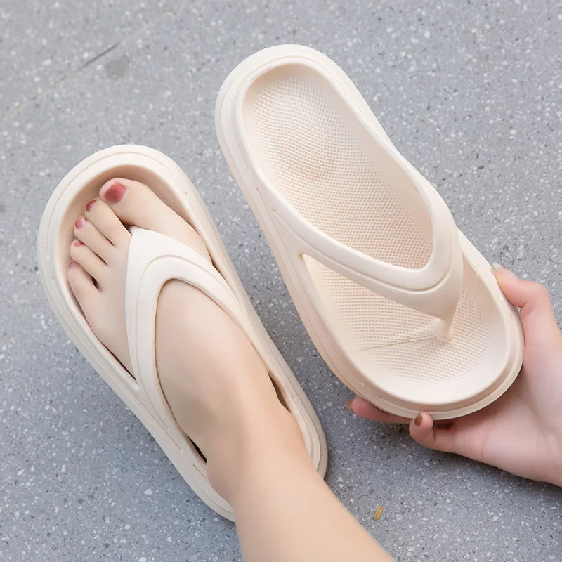 Thick bottom herringbone slippers for women to wear out in summer ins fashion co - $53.06