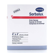 300 Ct Sterile I.V Drain Sponge, 4&quot;x4&quot;, 6-Ply Gauze Split Sponge Dressing - £35.04 GBP