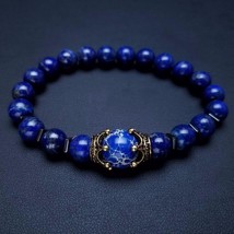 Charm Bracelet for Men Fashion Antique crown High quality Tiger eye ston... - £10.88 GBP