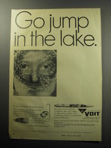 1969 AMF Voit Ad - Face Mask, Snorkel, Swim Fins and Water Skis - £14.55 GBP
