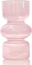 Bloflo Pink Transparent Glass Hydroponic Vase, 7Inches Colored Vase For, Pink - $41.94