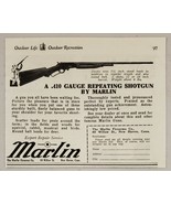 1930 Print Ad Marlin .410 Gauge Repeating Lever Action Shotguns New Have... - £7.67 GBP