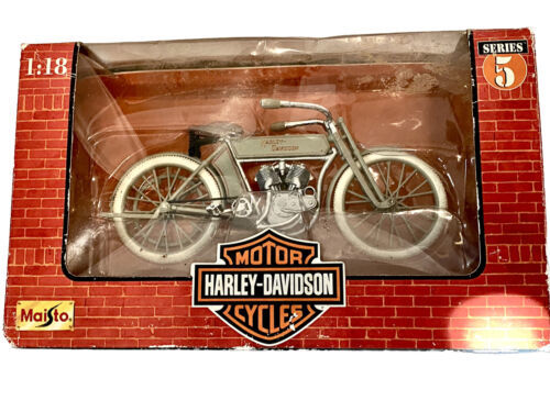 Harley Davidson Maisto 1909 Twin 5D V-Twin Die Cast Metal Vintage Collectible - $20.00