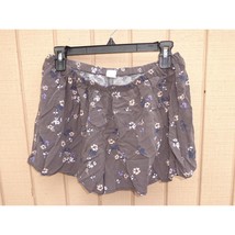 WILD PEARL SIZE MEDIUM GRAY FLORAL SHORTS - £4.74 GBP