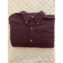 Wrangler Jeans Co Cool River Cotton Red Plaid Button Down Shirt Size XL - $205.41 MXN