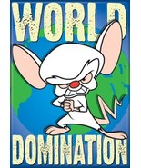 Pinky and the Brain Animated TV Series World Domination Refrigerator Mag... - £3.96 GBP