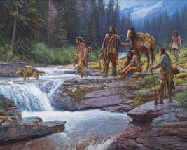 Martin Grelle Passage at Falling Waters Grande Edition Giclee on Canvas 40 x 50 - £1,816.57 GBP