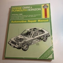 Haynes Repair Manual Dodge Omni Plymouth Horizon Charger Shelby 1978-1990 #545 - $10.35