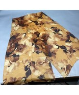 100% Silk Yellow Sheer Floral Scarf - 60x15” - $272.87 MXN