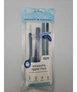 GIR Sustainable Sippin&#39; Pack Reusable Straws Cleaner And Travel Case - $13.36