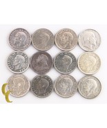 1900-1951 Grande-Bretagne 1 Shilling Lot ( Vf-Bu , 12 Pièces) Victoria E... - $491.61 CAD