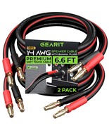 14 AWG Speaker Cable Wire with Banana Plugs 2 Pack 6.6 Feet 2 Meter 14Ga... - $46.65