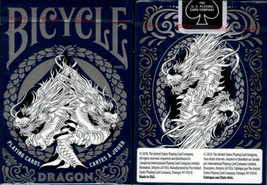 Bicycle Dragon Playing Cards (Blue) by USPCC - £7.77 GBP