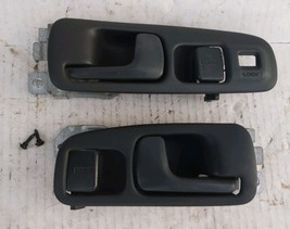 96-00 CIVIC 2/3Dr Left Right Door Handle HANDLES + BEZEL TYPE K DARK GRA... - $57.82
