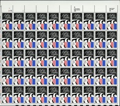 Bill of Rights Sheet of Fifty 25 Cent Postage Stamps Scott 2421 - £15.94 GBP