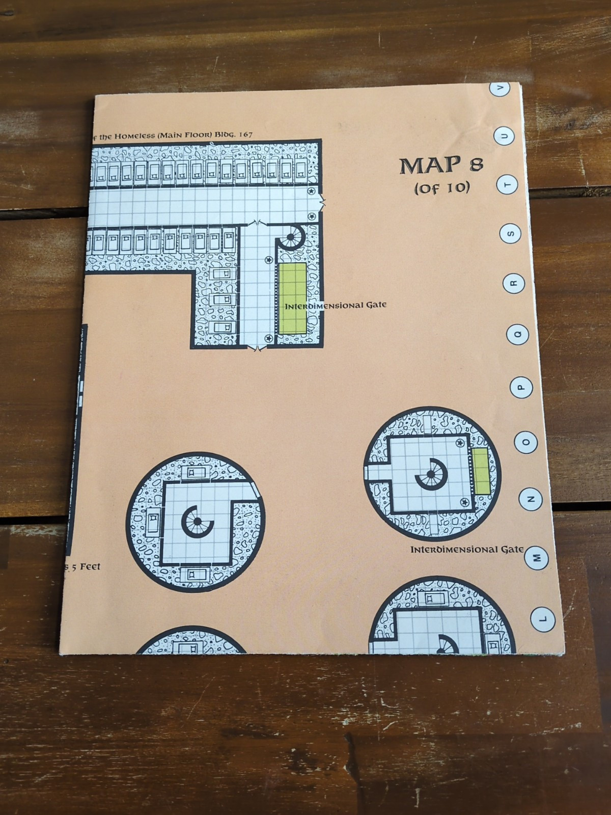 TSR 1988 Dungeons And Dragons Forgotten Realms City System Map 8 Of 10 - $27.71