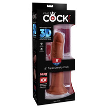 King Cock Plus 8&quot; Triple Density Cock Brown - £45.78 GBP