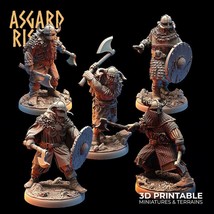 3D Printed Asgard Rising Vikings of the White Bear Clan Warriors 28mm - ... - $8.81+