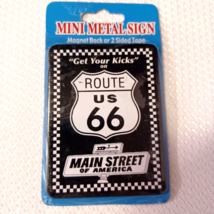 Route 66 Mini Metal Magnetic Sign - Get Your Kicks on Route 66 - $2.97