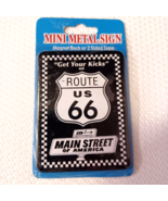 Route 66 Mini Metal Magnetic Sign - Get Your Kicks on Route 66 - €2,57 EUR