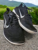 Nike Free RN Flyknit Running Shoes Size 10 Black Lightweight Flexible 942838-001 - $61.52