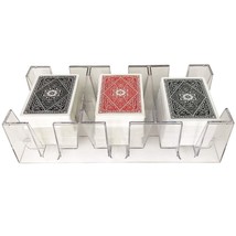 9 Deck Clear Canasta Playing Card Tray - £20.35 GBP