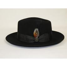 Bruno Capelo Hat Australian Wool Fedora Teardrop Crushable Bel Air BL590 Black image 4