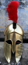 Medieval Greek Corinthian Helmet Larp Sca Roman Spartan Warrior x-mas gift - £132.13 GBP