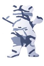 Grizzly Griptape 5&quot; Gray Tree Branch Camo Bear Stamp Skateboard Sticker ... - $2.23