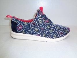 Toms Size 6 DEL REY Navy Multi Woven Textile Casual Sneakers New Womens ... - £61.36 GBP