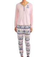 Disney Womens XL Eeyore Pink/Gray Soft Fleece Pajama Sleep Set Winnie th... - $41.63 CAD