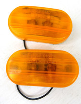 SET of 2 Grote Replacement Amber Lens Clearance Marker Light Assembly 9157 - £7.75 GBP