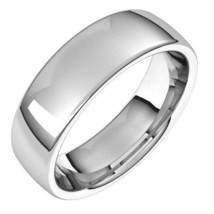 Authenticity Guarantee 
18K White Gold 6 mm European Wedding Band - £768.96 GBP+