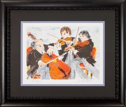 Tres Musicians Por Urbain Huchet de Artista Prueba 37/50 Enmarcado Y Mate - $499.16