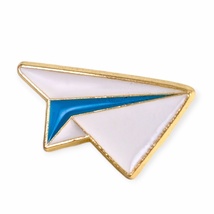 Paper Airplane Enamel Pin - $8.90