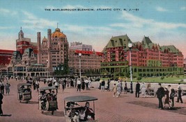 Postcard NJ The Marlborough-Blenheim Hotel New Jersey Linen Art Nouveau Absecon - £4.32 GBP