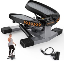 Stair Stepper For Exercises-Twist Stepper w Resistance Bands 330lbs Weig... - £48.01 GBP
