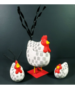 Chicken Salt &amp; Pepper Shaker &amp; Sugar Bowl Dillards Blue Sky Corp - $37.03 CAD