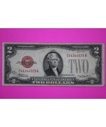 1928 D $2 Two Dollars United States Note Red Seal Guaranteed Authentic B... - $29.99