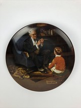 Knowles Limited Edition Norman Rockwell &quot;The Tycoon&quot; Collector 8.5” Plate -Mint - £10.99 GBP