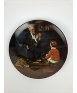 Knowles Limited Edition Norman Rockwell &quot;The Tycoon&quot; Collector 8.5” Plat... - $19.12 CAD