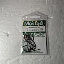 6 Mustad TitanX Wacky / Neko Hook 60403NP-TX Size 1/0 - $6.99