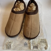 Unisex Memory Foam Slippers 9, 9.5 Tan Indoor Walker Slipper With Anti-Skid - £4.99 GBP